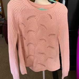 Pink sweater, worn once